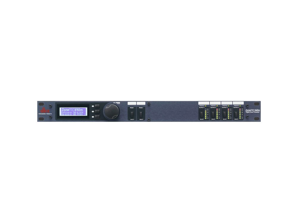 DBX ZonePRO 640 - front panel