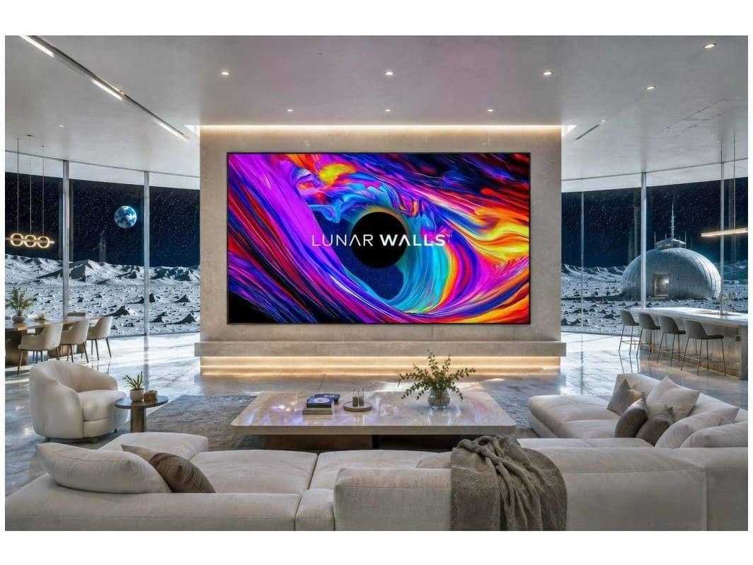 LP7050512S Phase 7680 136" 16:9 Widescreen Video Wall (1.2mm) - installed view