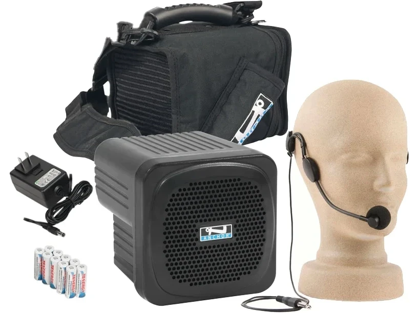 Anchor Audio Mini ECO 1 Battery-Powered Portable PA System with Bluetooth and Wired Headband Microphone