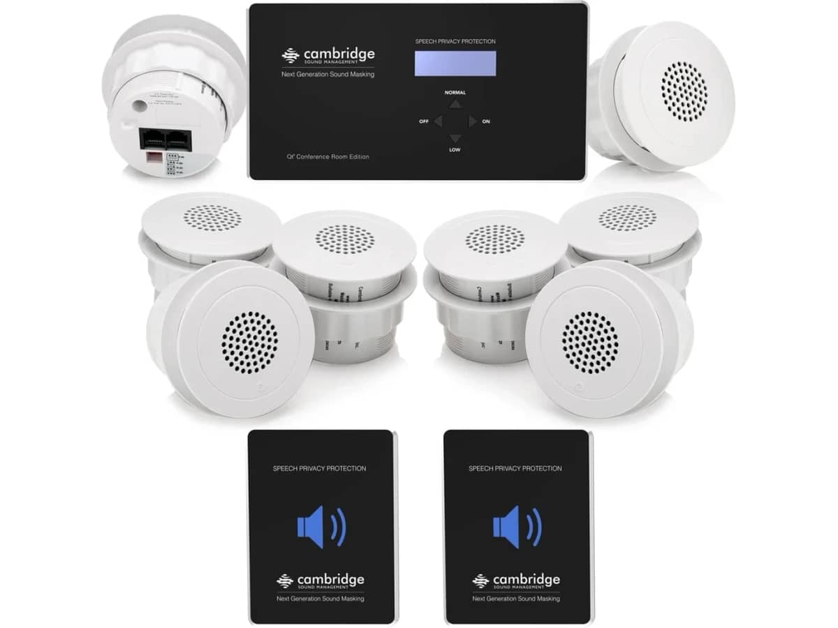Cambridge Qt Conference Room Edition Sound Masking and Speech Privacy System for up to 800SF