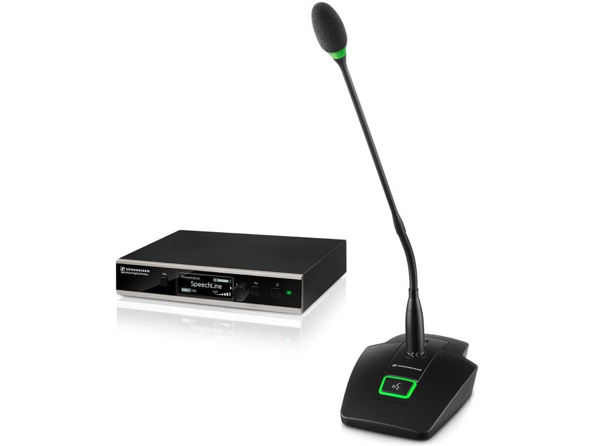 Sennheiser SL TS 153 GN-L Set DW SpeechLine Digital Wireless Gooseneck Microphone System