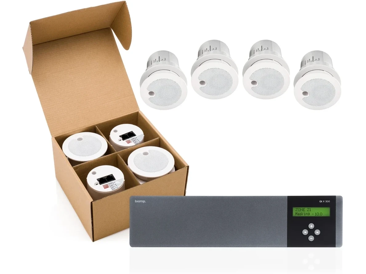 Library Sound Masking with Multi-Zone, Background Music and Paging Capabilities