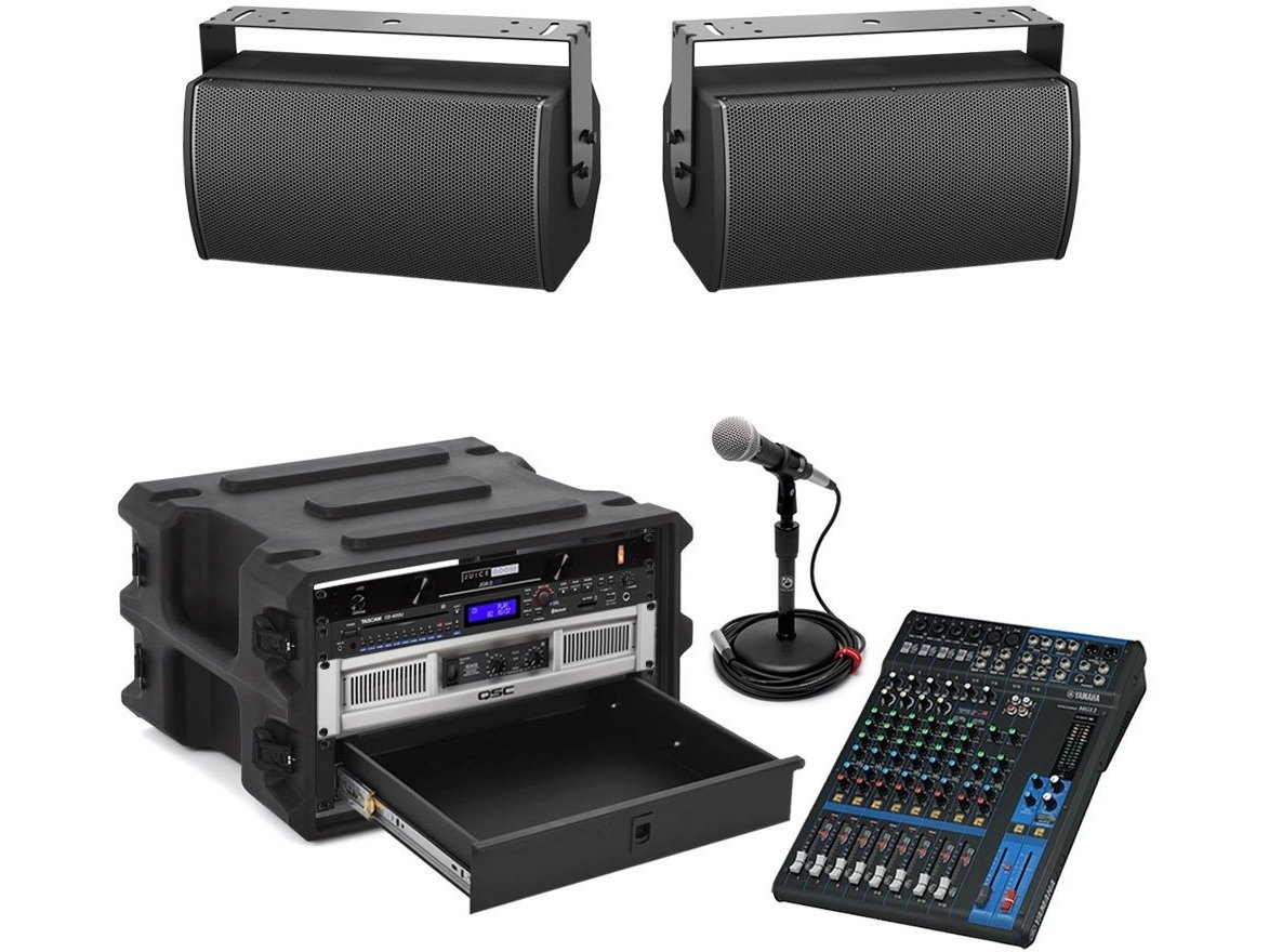Bose Stadium Sound System with 2 ArenaMatch Outdoor Speakers, Bluetooth Media Player and Microphone