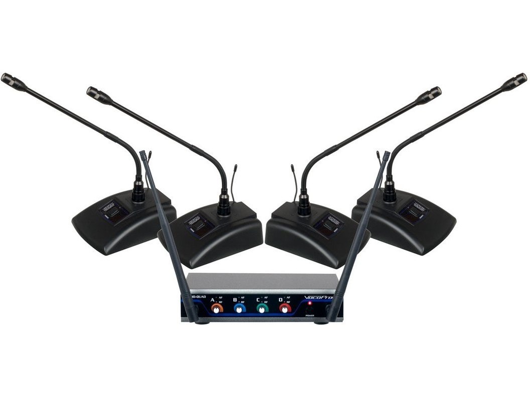 VocoPro Digital-Quad-Conference 4-Channel UHF Digital Wireless Conference System