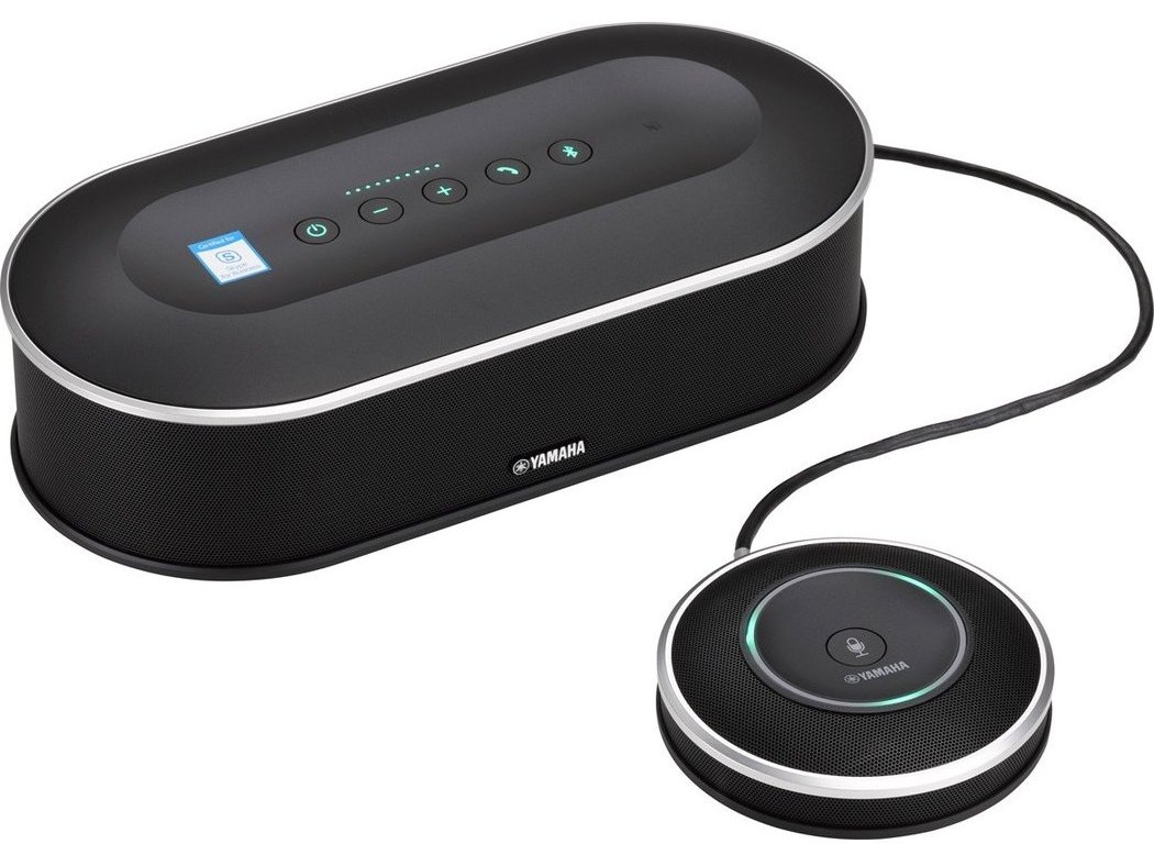 Yamaha YVC-1000MS USB and Bluetooth Conference Speakerphone Certified for Skype for Business