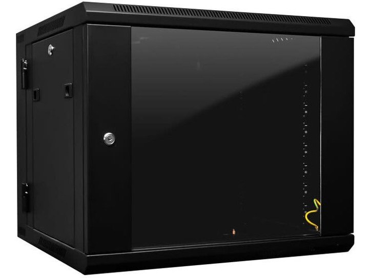 RACK 9 Space Enclosed Wall-Mounted Rack
