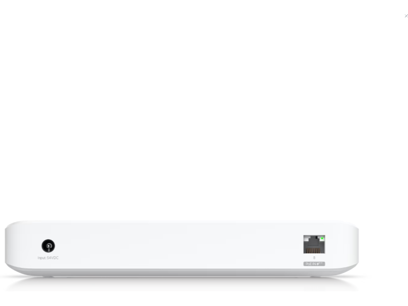 Ubiquiti Switch Ultra - ports and power input