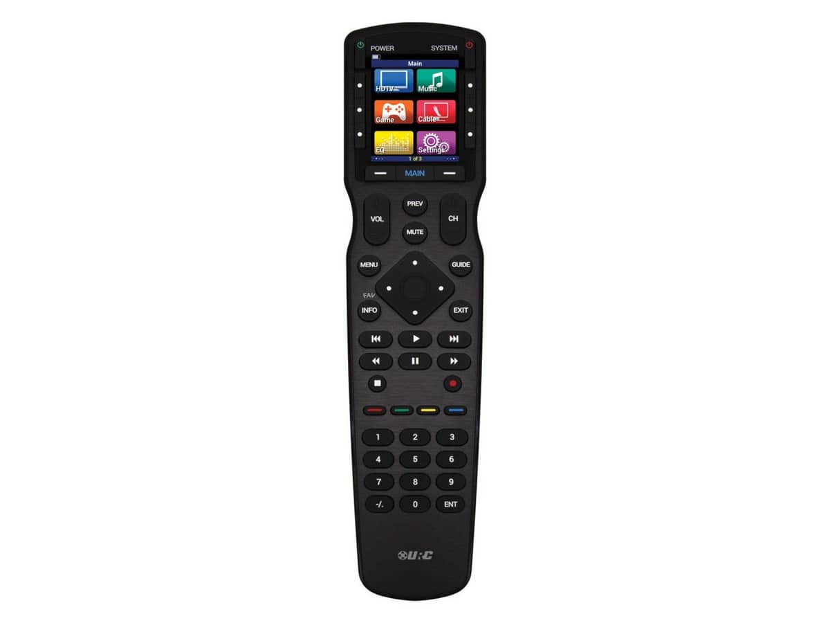 URC IR/RF Universal Remote Control with 2" Color LCD Screen